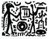 A.R. Penck  Inner Conflict  Lithografie