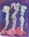 Maria Lassnig, Drei Grazien, 2011, Sammlung KiCo, Courtesy Capitain Petzel, Berlin, © Maria Lassnig Stiftung / VG Bild-Kunst, Bonn 2022, Foto: Jens Ziehe
