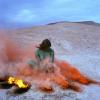 Judy Chicago, Smoke Bodies from Women and Smoke, 1972, Fireworks performance, Performed in the California Desert,  Judy Chicago/Artists Rights Society (ARS), New York, Photo courtesy of Through the Flower Archives, Courtesy of the artist; Salon 94, New York; and Jessica Silverman Gallery, San Francisco  VG Bild-Kunst, Bonn 2022 