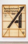 Nationalgalerie. Eine Sammlung fr das 21. Jahrhundert: Sigmar Polke, Gemeinschaftswerk Aufschwung Ost, 1992, Kunstharzlack auf Polyestergewebe, 300 x 225 cm,  Staatliche Museen zu Berlin, Hamburger Bahnhof  Nationalgalerie der Gegenwart, Foto: Mathias Vlzke / VG Bild-Kunst, Bonn, 2023