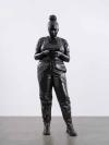 Thomas J Price, Reaching Out, 2020, bronze, 285 x 90 x 86 cm. Photo: Damian Griffiths © Thomas J Price Courtesy the artist and Hauser & Wirth