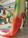 Katharina Grosse: Wunderbild, 2018, National Gallery in Prague, acrylic on fabric © Katharina Grosse and VG Bild-Kunst Bonn; commissioned by National Gallery in Prague; courtesy of Galerie nächst St. Stephan; Gagosian and König Gallery
