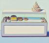  Wayne Thiebaud, Bakery Case, 1996  Öl auf Leinwand, 167,9 x 187,9 cm Museum Voorlinden, Wassenaar, Niederlande © Wayne Thiebaud Foundation / 2022, ProLitteris, Zürich Foto: Antoine van Kaam 