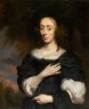 Nicolaes Maes (16341693), Bildnis einer Dame in einem schwarzen Kleid, ca. 16681670