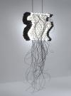 Monica Bonvicini Twisted, 2022 LED, PLA, electrical wires and cables 180 x 62 x 28 cm [HxWxD] Courtesy the artist © Monica Bonvicini and VG-Bildkunst, Bonn / Photo: Jens Ziehe