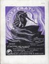 Albin Grau (1884–1971) Werbeanzeige für NOSFERATU, in: Film-Tribüne, Nr. 34/35, 1921 Kantonsbibliothek Appenzell Ausserrhoden (Schweiz)