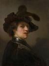 Rembrandt Harmensz. van Rijn, Tronie eines Mannes mit Federbarett, ca. 163540, Mauritshuis, Den Haag