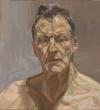 Lucian Freud, Reflection (Self-portrait), detail, 1985. Oil on canvas. 56.2 x 51.2 cm. Private collection, on loan to the Irish Museum of Modern Art © The Lucian Freud Archive / Bridgeman Images.