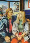 Ulrich Hachulla Junges Paar in der Straßenbahn 1971 125,0 x 90,0 cm Mischtechnik auf Leinwand Kunsthalle Rostock Foto: Kunsthalle Rostock © VG Bild-Kunst, Bonn 2019