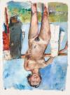 Georg Baselitz, Fingermalerei – Weiblicher Akt, 1972, Öl auf Leinwand, 250 × 180 cm. Humlebaek, Louisiana Museum of Modern Art, Schenkung: Georg Baselitz © Georg Baselitz 2023