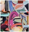 Liliane Tomasko, Shapeshifter (and the conundrum of the organically angular), 2024, Acryl und Acrylspray auf Leinwand, 172,7 x 157,5 cm © Courtesy of the artist