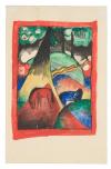 Franz Marc, Rotes und blaues Pferd, (Postkarte von Maria Marc an Lily Klee, 18.4.1913), Franz Marc Museum © collecto.art